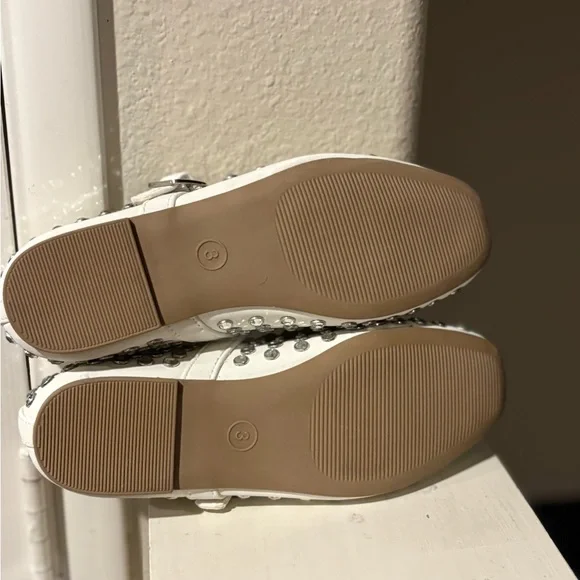 Kids Toree Rhinestone Ballet Flats White - Art Class Youth Size 3Y NWT - Picture 5 of 6